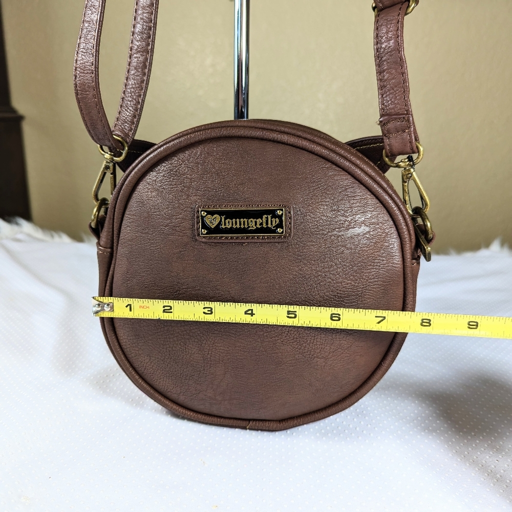 Loungefly Owl Face Round Crossbody Bag Purse EUC - Picture 2 of 9